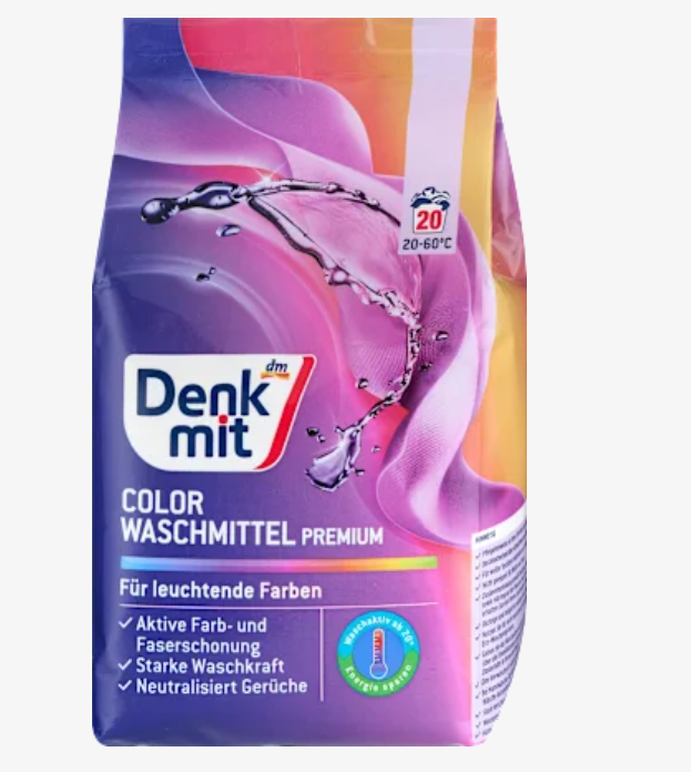 Color detergent powder